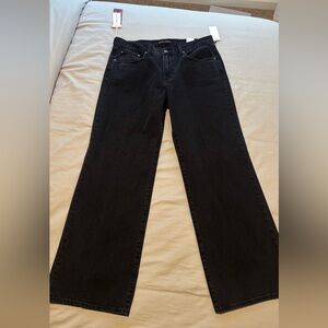 Aritzia Denim Forum The Farrah Lo-Rise Wide Jean - Black Eyeliner - NWT
